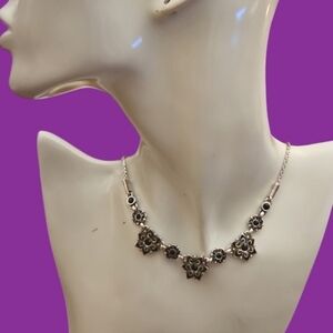 BRIGHTON Garden o Eden Floral Bib Chain Necklace